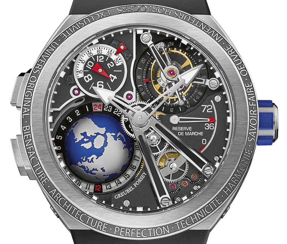 greubel forsey gmt sport closeup