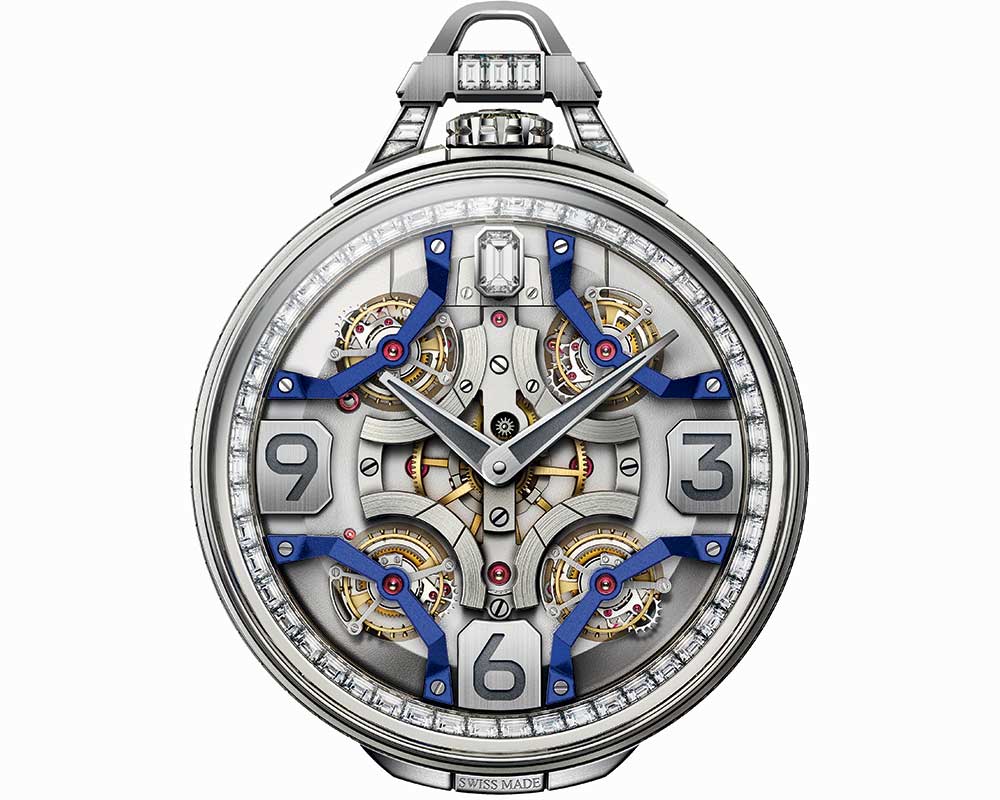 harry winston ultimate quadri tourbillon closeup