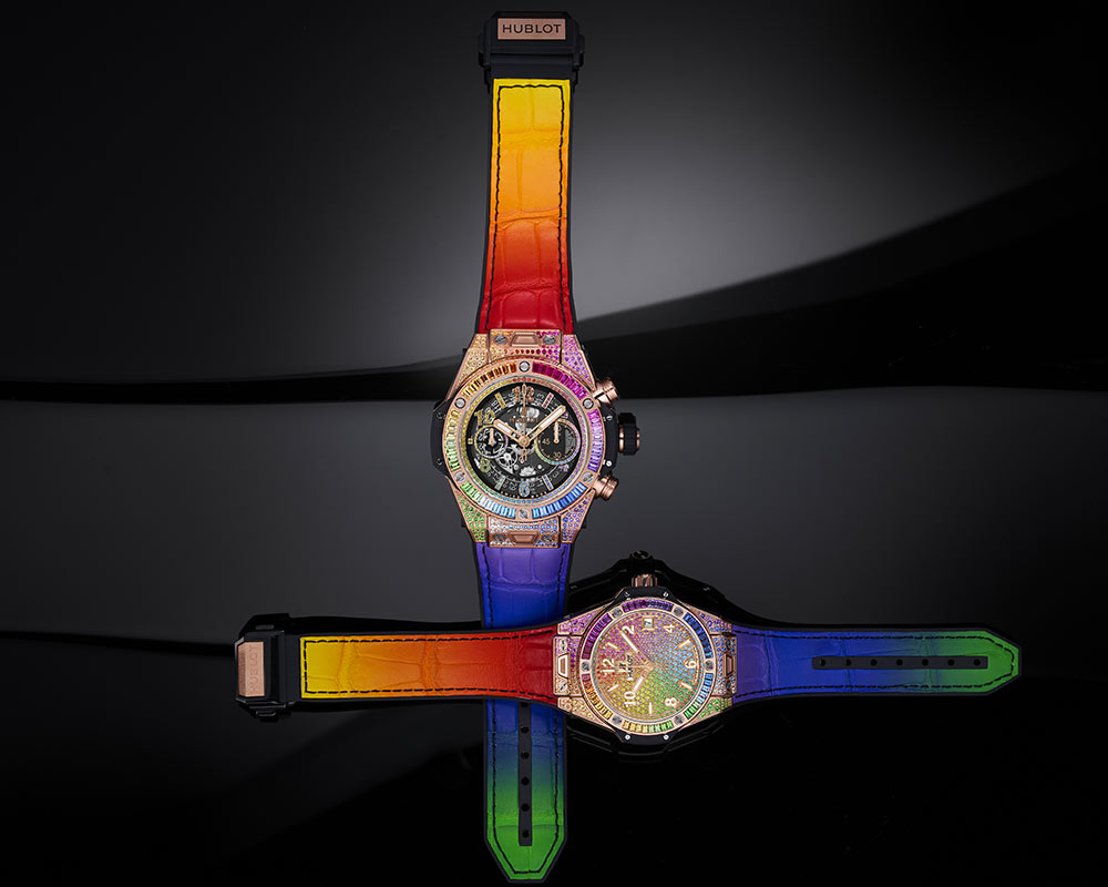 hublot big bang one click rainbow collection