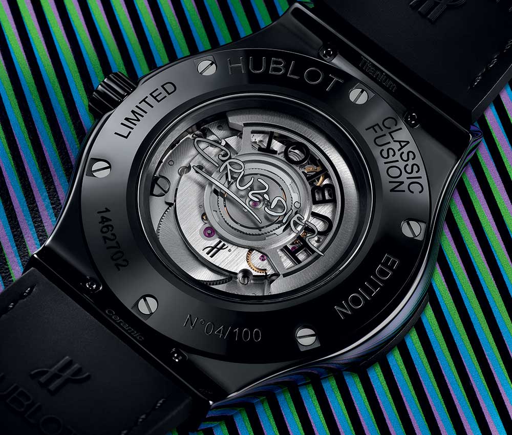 hublot classic fusion cruz diez caseback