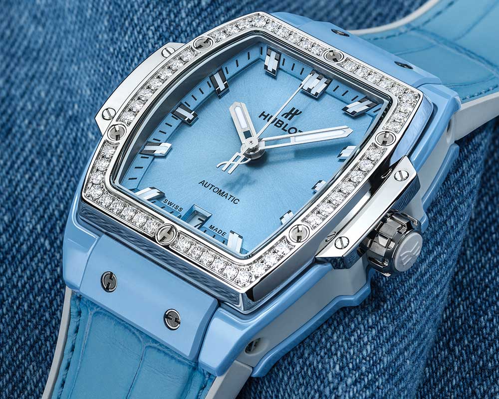 hublot spirit big bang pastel ceramic titanium blue