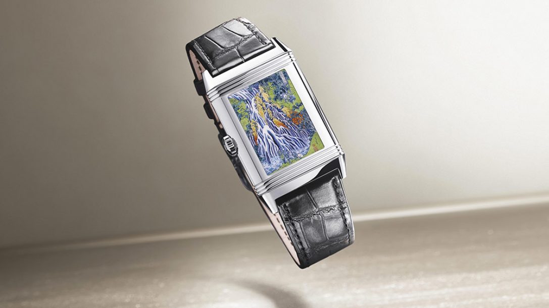 REVERSO TRIBUTE ENAMEL HOKUSAI “KIRIFURI WATERFALL” Jaeger-LeCoultre