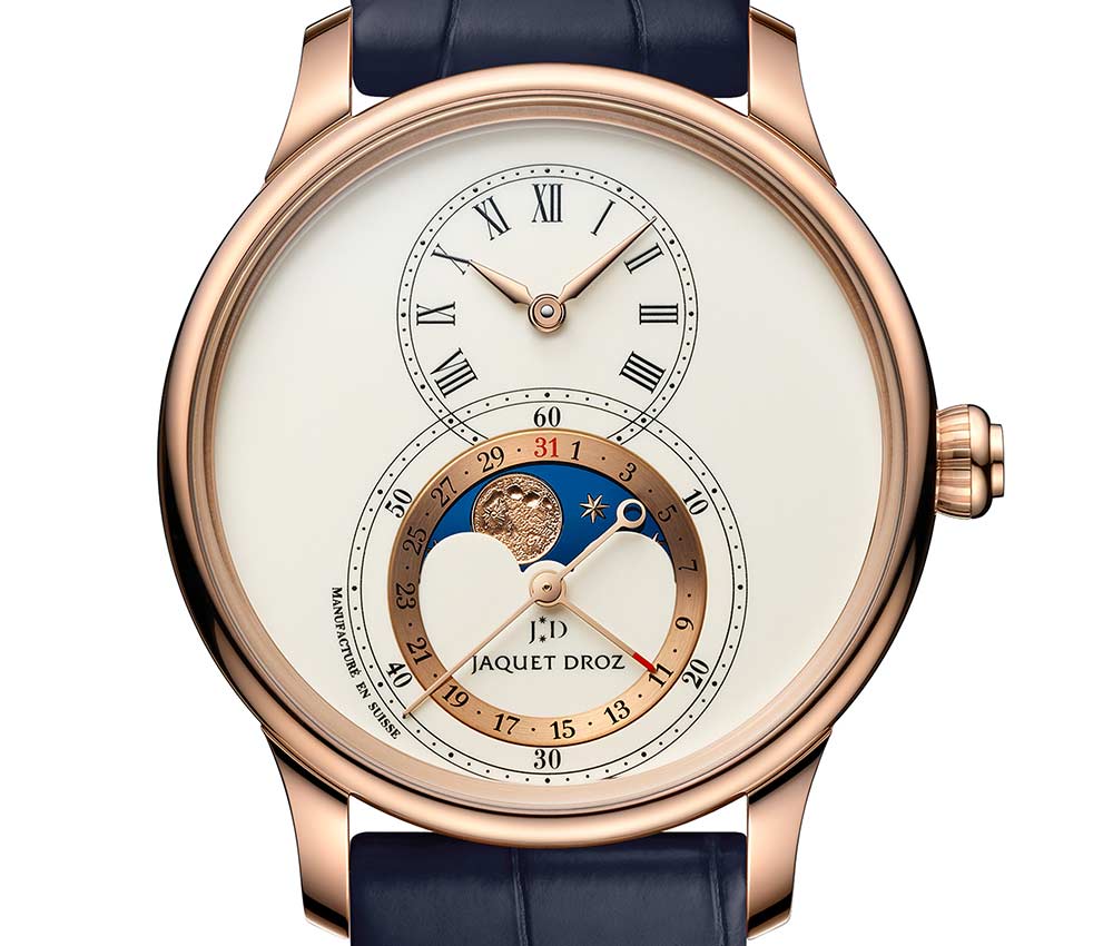 jaquet droz grande seconde moon 300th anniversary closeup