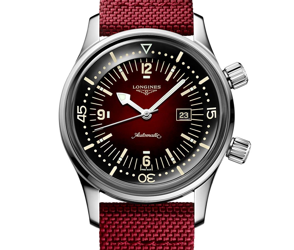 longines legend diver 2022 red dial