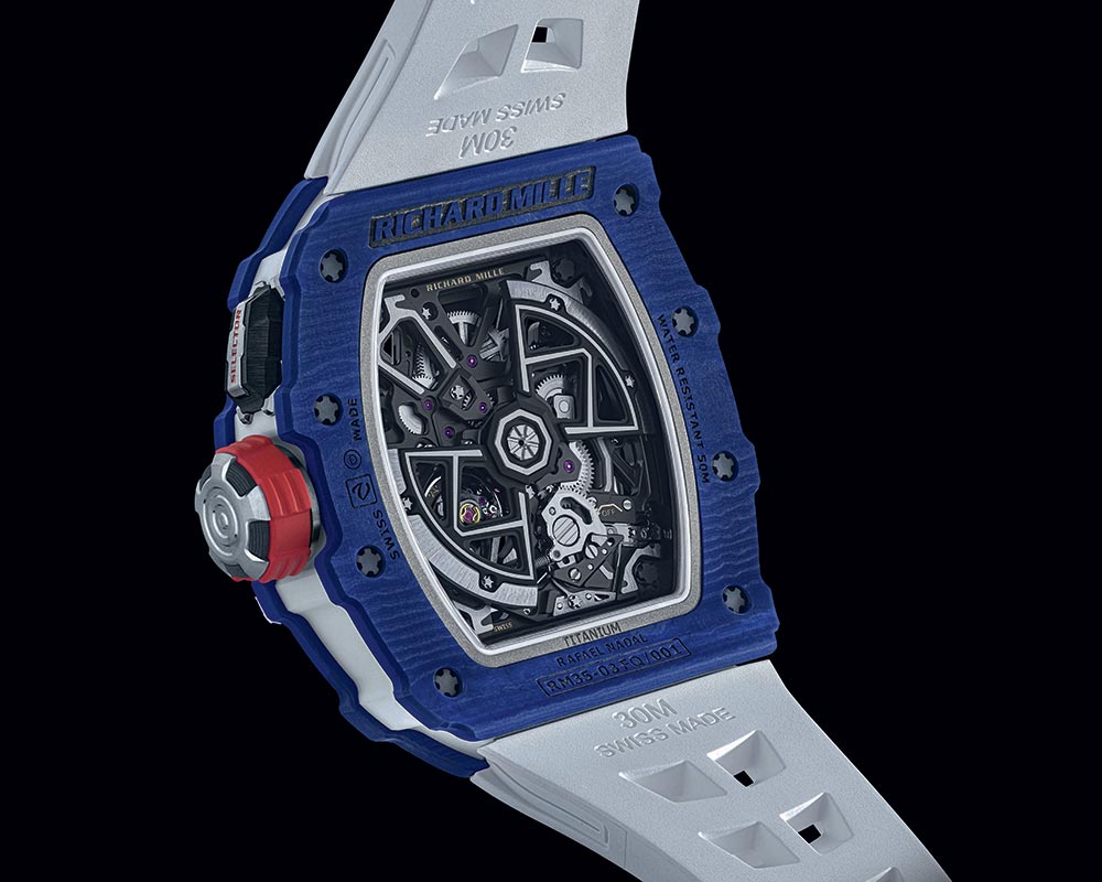 richard mille rm 35 03 nadal blue caseback