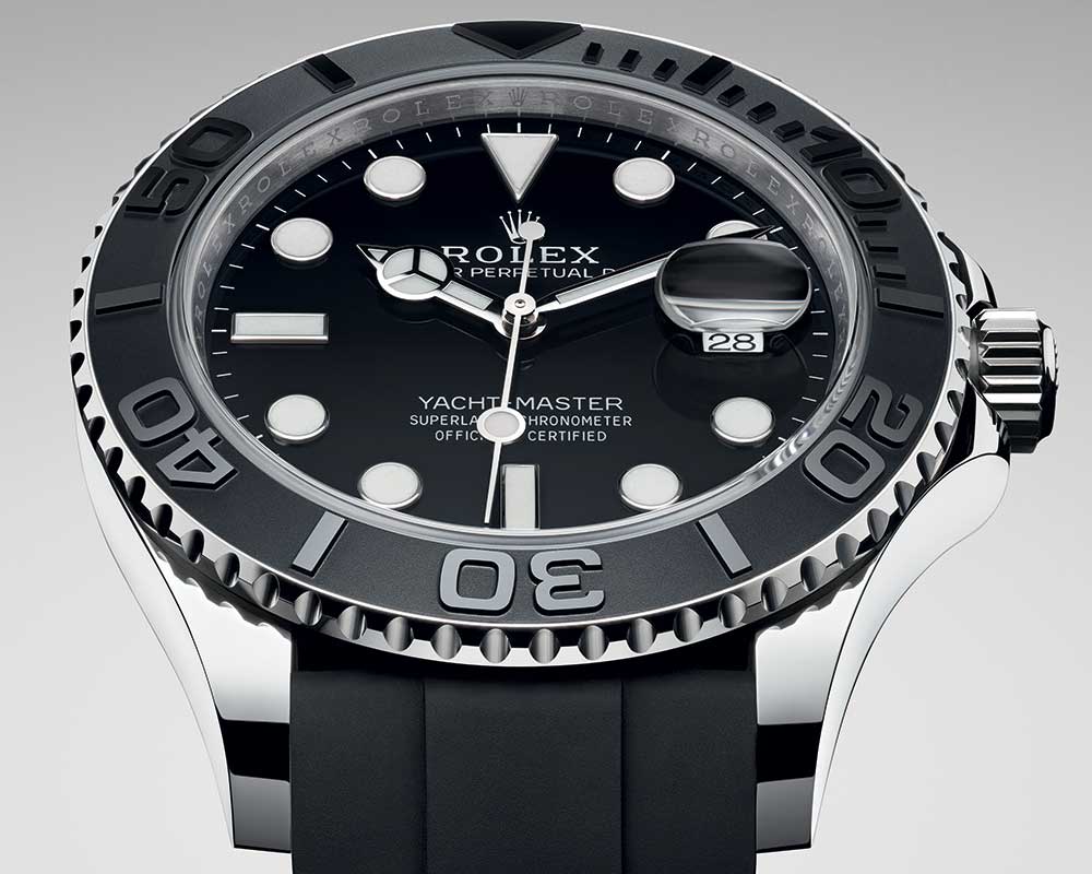 rolex yacht master 2019 dial closeup