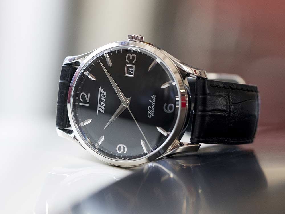 tissot visodate black dial