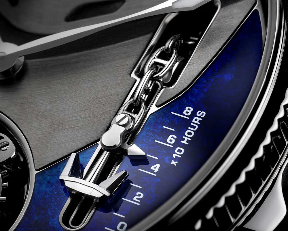 ulysse nardin marine mega yacht power reserve closeup