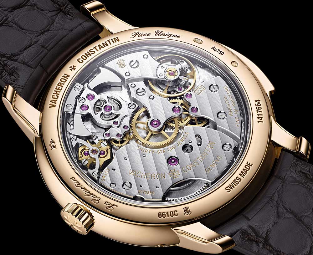 vacheron constantin cabinotiers minute repeater perpetual calendar caseback closeup