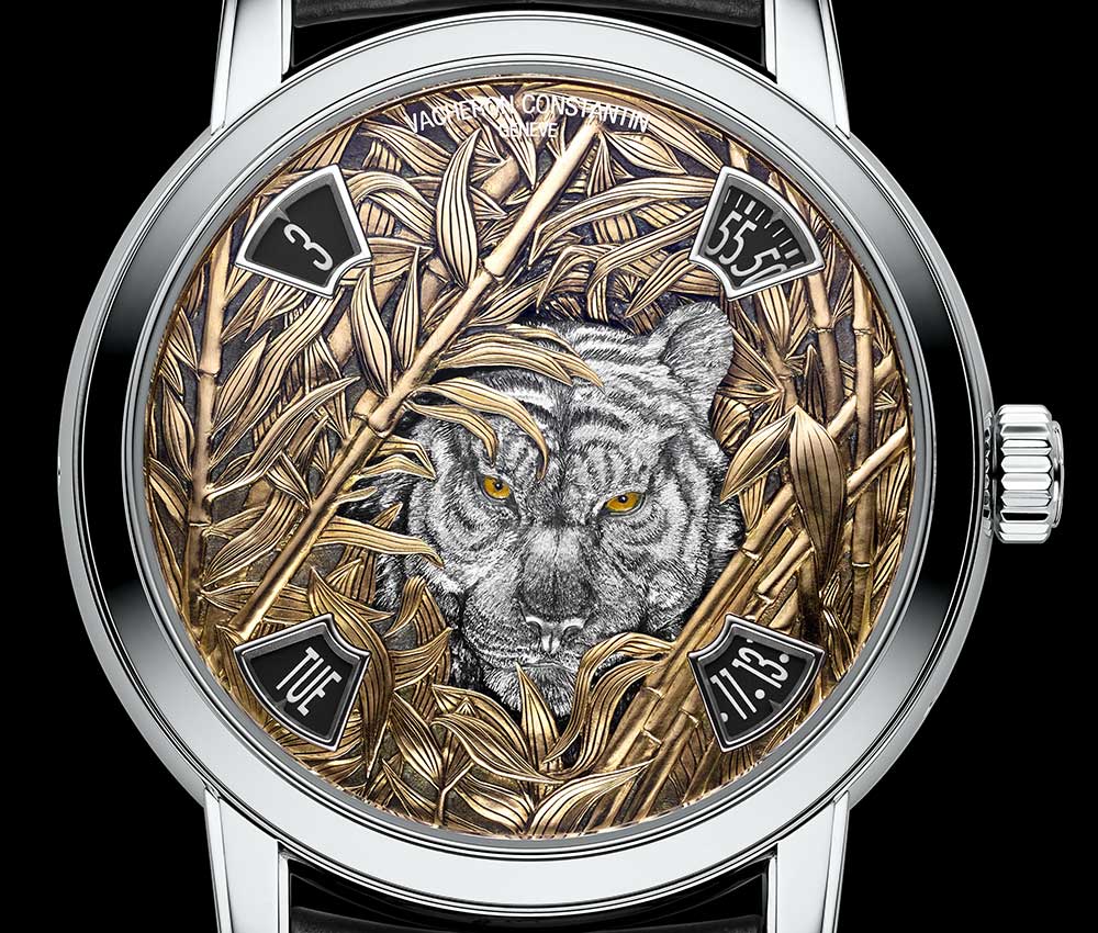 vacheron constantin les cabotiniers mysterious tiger closeup